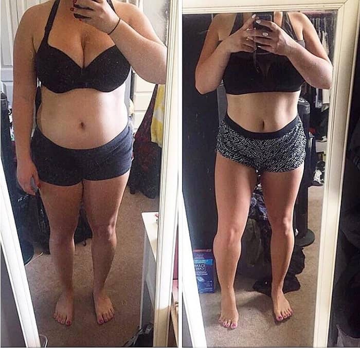 weight loss before after